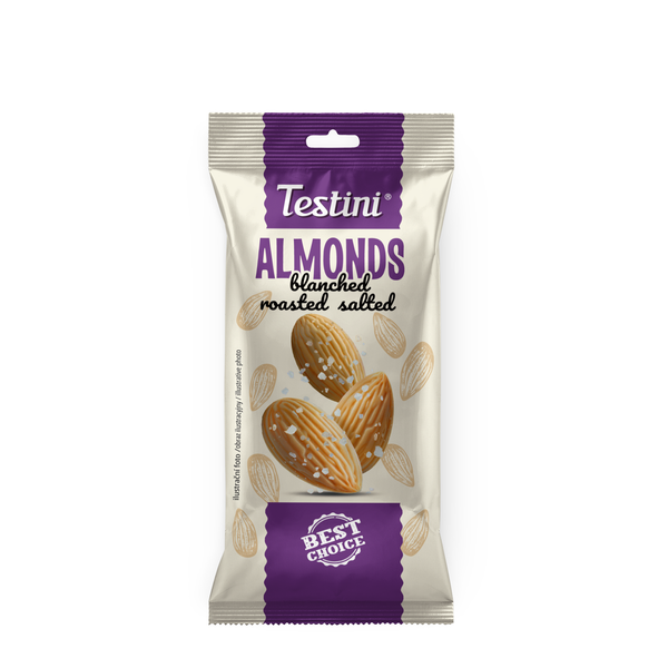 Almonds blanched roasted salted Testini®, 50g