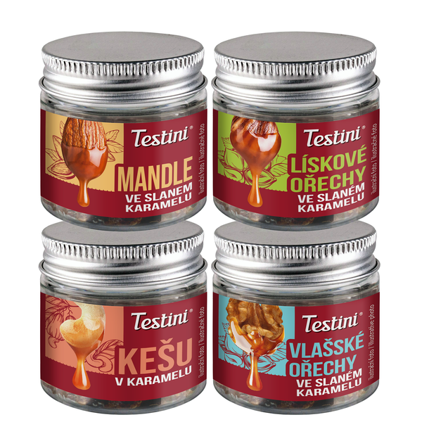 SET 4 Geschmacksrichtungen Testini®, 90g