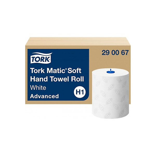 Tork Matic® 290067 Papírové ručníky, měkké, bílé, 6 rolí, H1