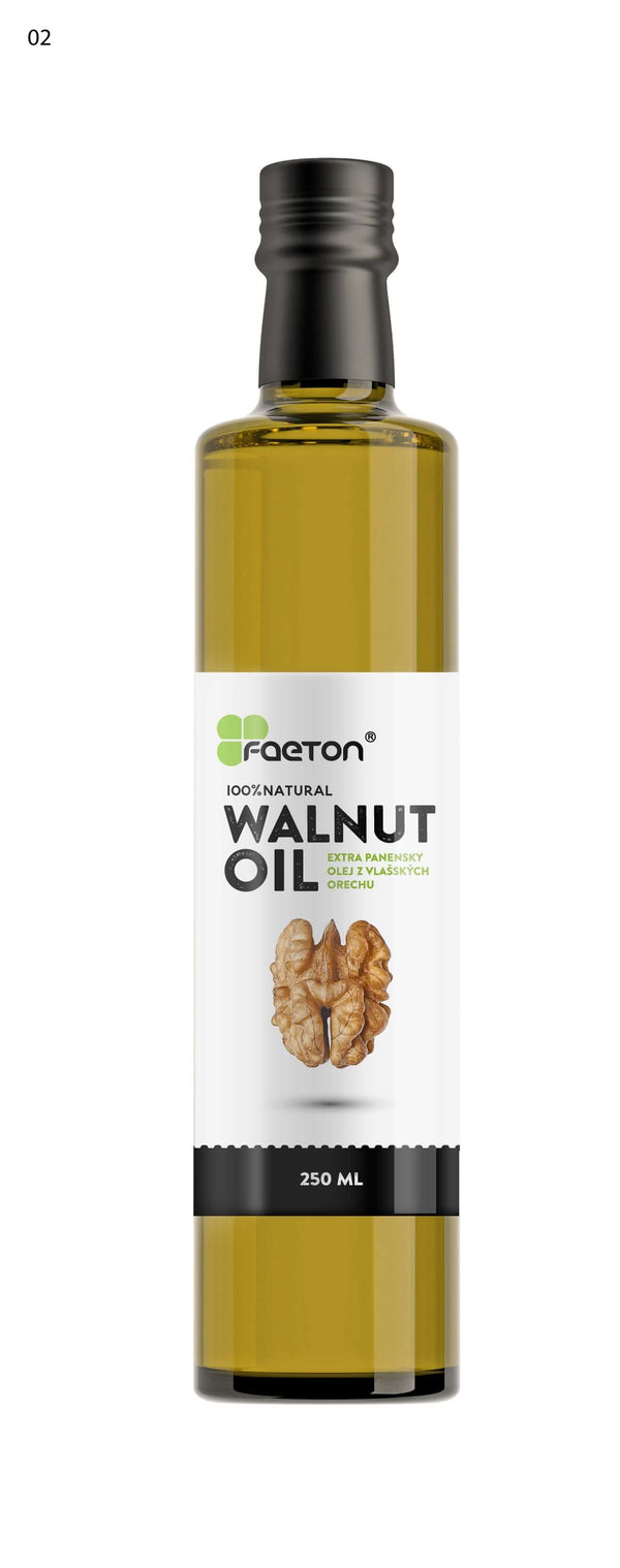 Olej z vlašských ořechů 250 ml, extra panenský